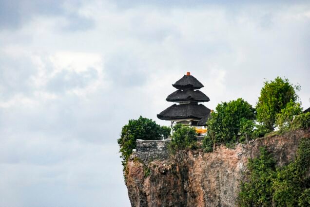 View of Uluwatu Temple in Bali, Indonesia